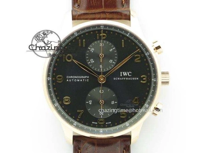 MIROTIME 0413 ZeroBulk Portuguese Real PR IW500715 SS AZF 1:1 Best Edition White Blue Dial on Blue Leather Strap A 7034